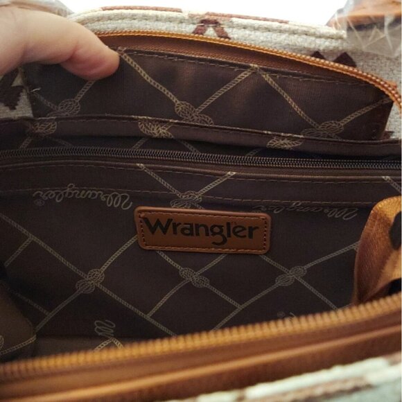 Wrangler Southwestern Aztec Tote Bag Shoulder Strap Dust Bag Montana West WG2203 - Picture 8 of 11